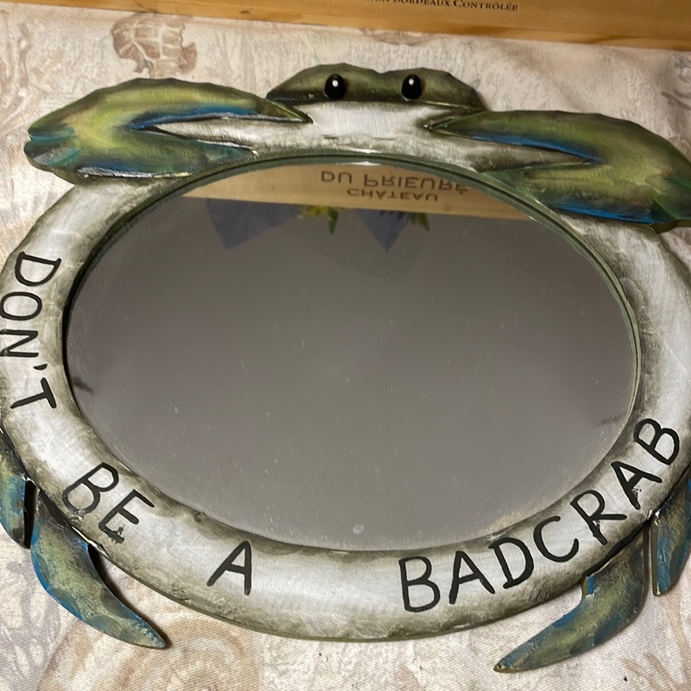 Crab Mirror Wall Art SALE